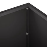 Garden Planter 2 pcs Black 80 x 30 x 30 cm Cold-rolled Steel
