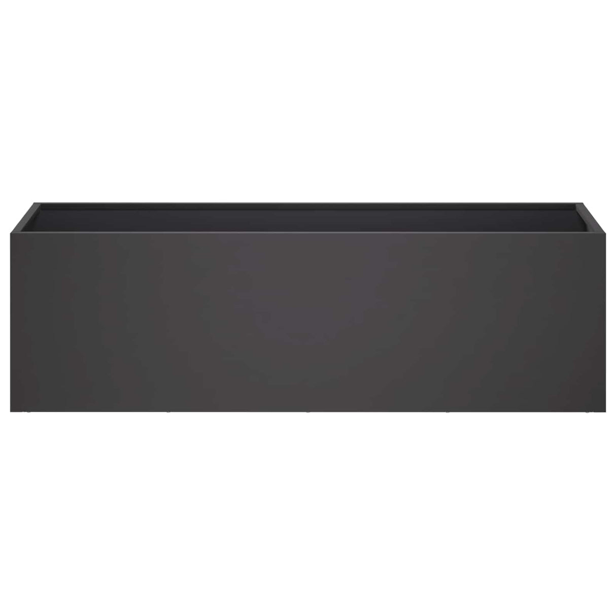 Garden Planter 2 pcs Black 100 x 30 x 30 cm Cold-rolled Steel