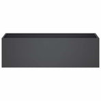 Garden Planter 2 pcs Anthracite 100 x 30 x 30 cm