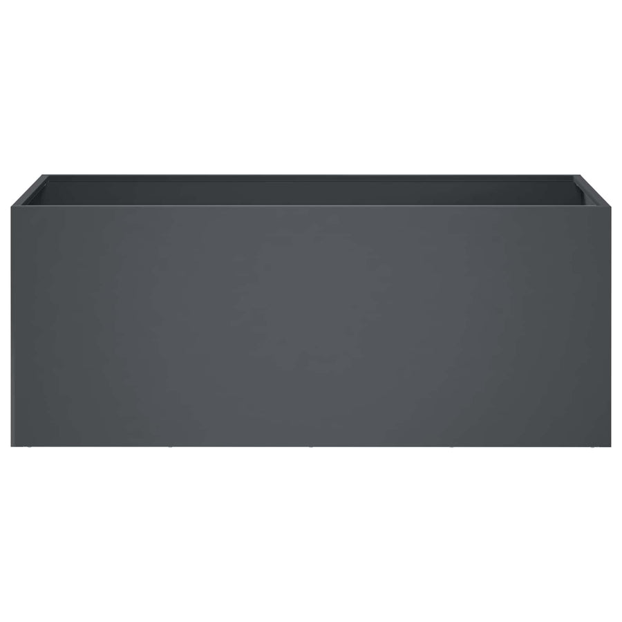Garden Planter 2 pcs Anthracite 80 x 40 x 40 cm