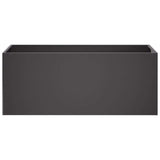 Garden Planter 2 pcs Black 100 x 40 x 40 cm Cold-rolled Steel