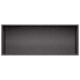 Garden Planter 2 pcs Black 100 x 40 x 40 cm Cold-rolled Steel