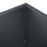 Garden Planter 2 pcs Anthracite 100 x 40 x 40 cm - Rear View