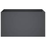 Garden Planter 2 pcs Anthracite 80 x 50 x 50 cm