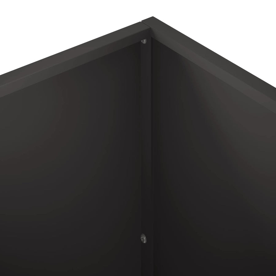 Garden Planter 2 pcs Black 40 x 40 x 75 cm Cold-rolled Steel