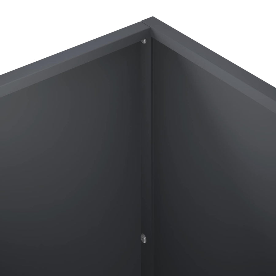 Garden Planter 2 pcs Anthracite 40 x 40 x 75 cm