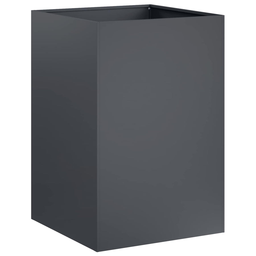 Garden Planter 2 pcs Anthracite 40 x 40 x 75 cm