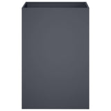 Garden Planter 2 pcs Anthracite 40 x 40 x 75 cm - Top-Down View