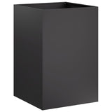 Garden Planter 2 pcs Black 50 x 50 x 75 cm Cold-rolled Steel