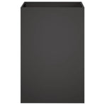 Garden Planter 2 pcs Black 50 x 50 x 75 cm Cold-rolled Steel