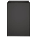 Garden Planter 2 pcs Black 50 x 50 x 75 cm Cold-rolled Steel - Top-Down View