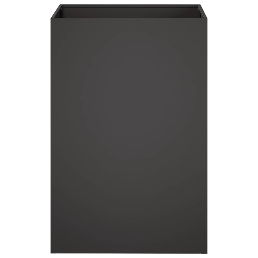 Garden Planter 2 pcs Black 50 x 50 x 75 cm Cold-rolled Steel
