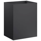 Garden Planter 2 pcs Black 40 x 30 x 40 cm Cold-rolled Steel - Side View