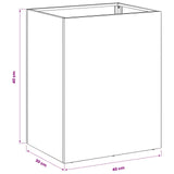 Garden Planter 2 pcs Black 40 x 30 x 40 cm Cold-rolled Steel - Low Angle