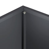Garden Planter 2 pcs Anthracite 40 x 30 x 40 cm - Rear View