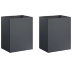 Garden Planter 2 pcs Anthracite 40 x 30 x 40 cm