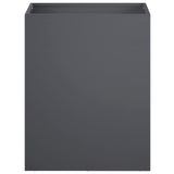 Garden Planter 2 pcs Anthracite 40 x 30 x 40 cm - Top-Down View