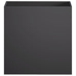 Garden Planter 2 pcs Black 50 x 30 x 40 cm Cold-rolled Steel