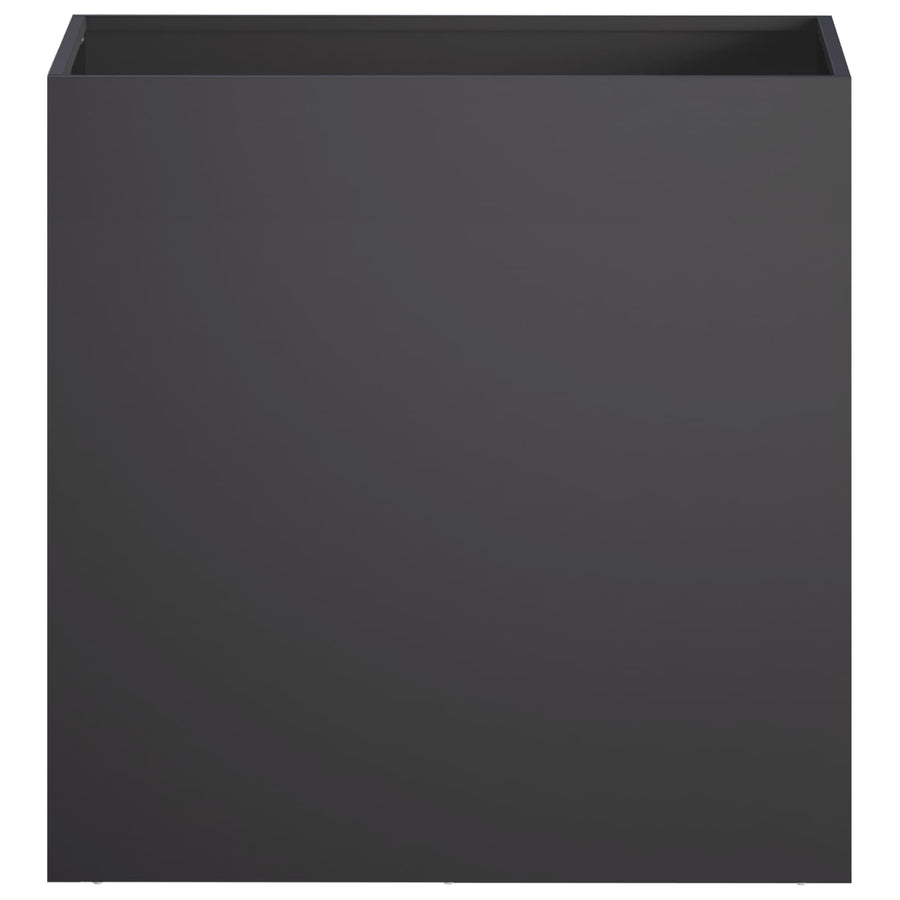 Garden Planter 2 pcs Black 50 x 30 x 50 cm Cold-rolled Steel
