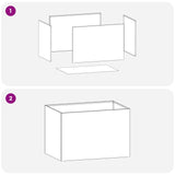 Garden Planter 2 pcs Black 50 x 40 x 40 cm Cold-rolled Steel
