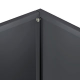 Garden Planter 2 pcs Anthracite 50 x 40 x 50 cm - Rear View