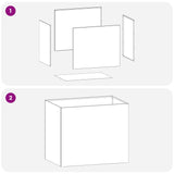 Garden Planter 2 pcs Anthracite 50 x 40 x 50 cm - Close-Up Angle