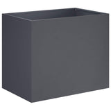 Garden Planter 2 pcs Anthracite 50 x 40 x 50 cm - Side View