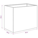 Garden Planter 2 pcs Anthracite 50 x 40 x 50 cm
