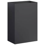 Garden Planter 2 pcs Black 50 x 40 x 75 cm Cold-rolled Steel