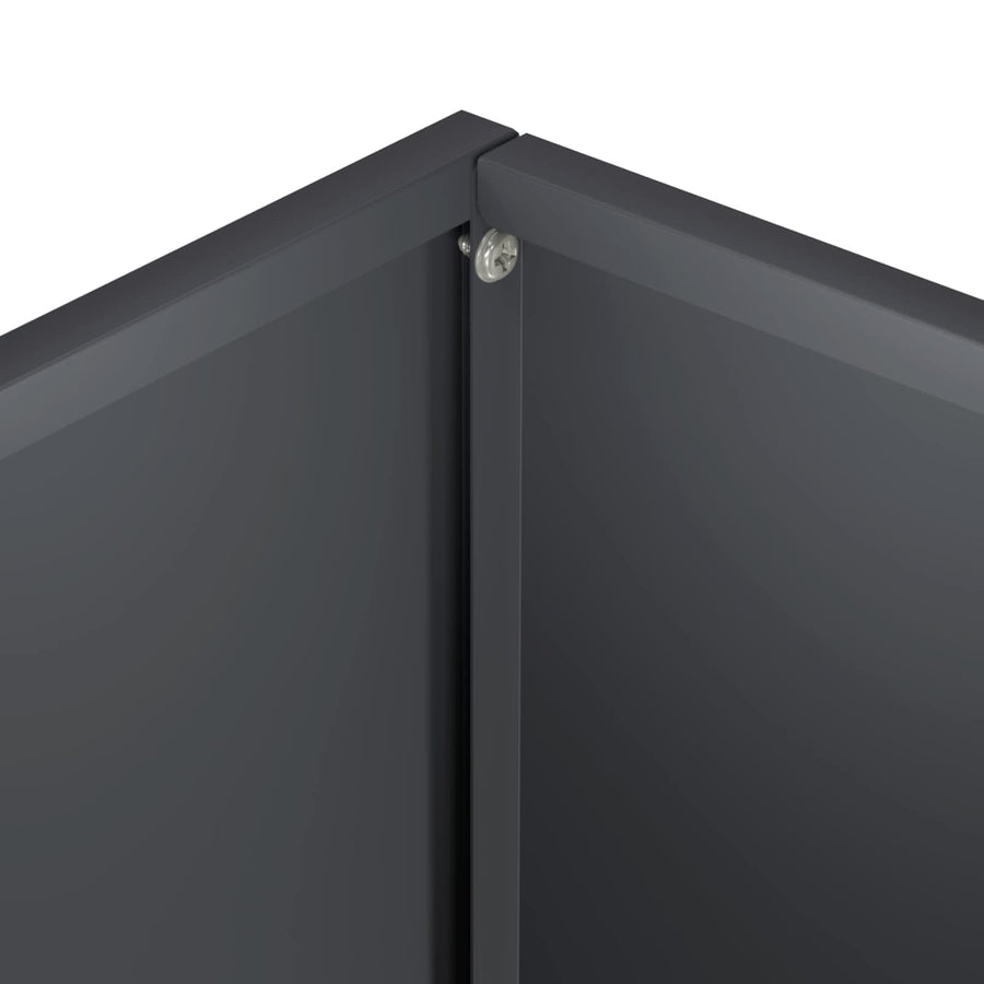 Garden Planter 2 pcs Anthracite 50 x 40 x 75 cm