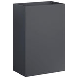 Garden Planter 2 pcs Anthracite 50 x 40 x 75 cm - Side View