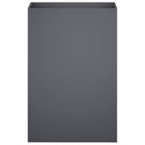 Garden Planter 2 pcs Anthracite 50 x 40 x 75 cm - Top-Down View