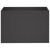 Garden Planter 2 pcs Black 60 x 40 x 40 cm Cold-rolled Steel - Top-Down View