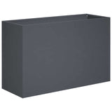 Garden Planter 2 pcs Anthracite 80 x 40 x 50 cm