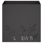 Garden Planter 2 pcs Black 50 x 50 x 49 cm Cold-rolled Steel
