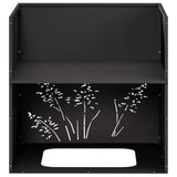 Garden Planter 2 pcs Black 50 x 50 x 49 cm Cold-rolled Steel