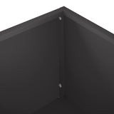 Garden Planter Black 80 x 40 x 60 cm Cold-rolled Steel - 45-Degree Angle