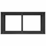 Garden Planter Black 80 x 40 x 60 cm Cold-rolled Steel
