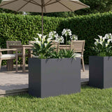 Garden Planter Anthracite 80 x 40 x 60 cm Cold-rolled Steel