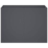 Garden Planter Anthracite 80 x 40 x 60 cm Cold-rolled Steel - Side View
