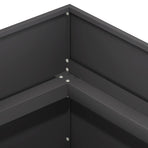 Garden Planter Black 80 x 80 x 60 cm Cold-rolled Steel
