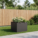 Garden Planter Black 80 x 80 x 60 cm Cold-rolled Steel
