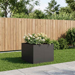 Garden Planter Black 80 x 80 x 60 cm Cold-rolled Steel