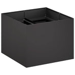 Garden Planter Black 80 x 80 x 60 cm Cold-rolled Steel