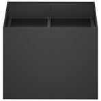 Garden Planter Black 80 x 80 x 60 cm Cold-rolled Steel