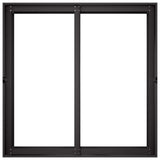 Garden Planter Black 80 x 80 x 60 cm Cold-rolled Steel - Top-Down View