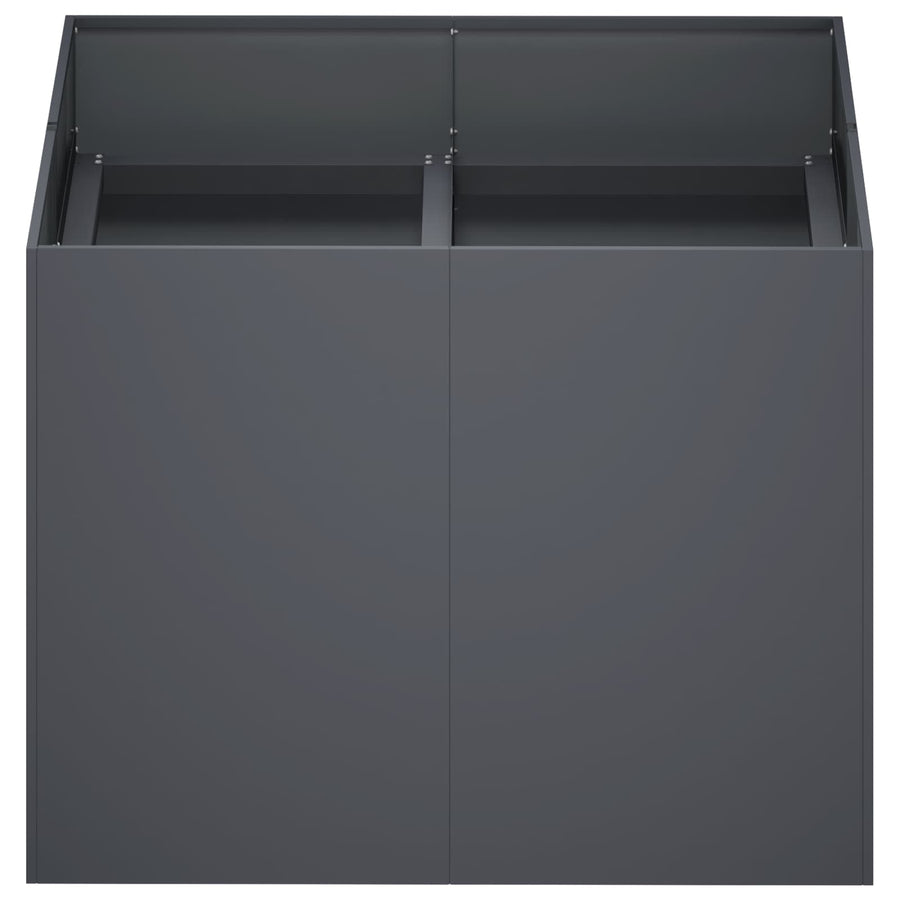 Garden Planter Anthracite 80 x 80 x 60 cm Cold-rolled Steel