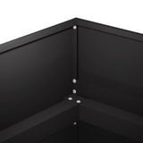 Garden Planter Black 120 x 80 x 60 cm Cold-rolled Steel - 45-Degree Angle