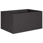 Garden Planter Black 120 x 80 x 60 cm Cold-rolled Steel