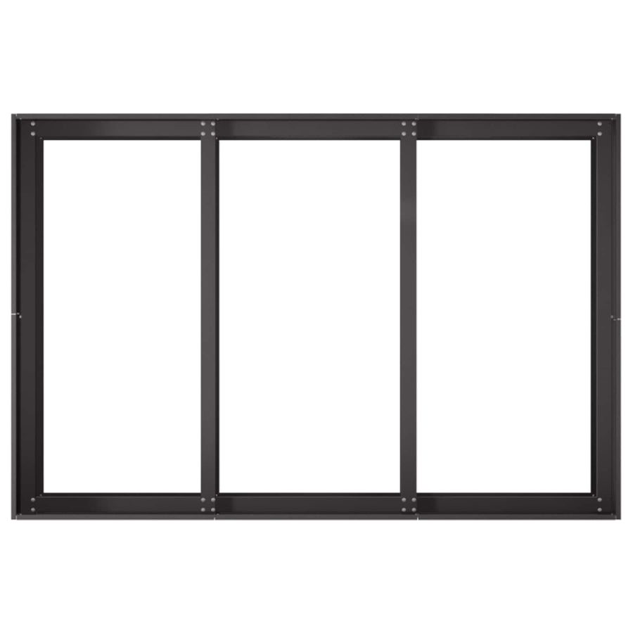 Garden Planter Black 120 x 80 x 60 cm Cold-rolled Steel